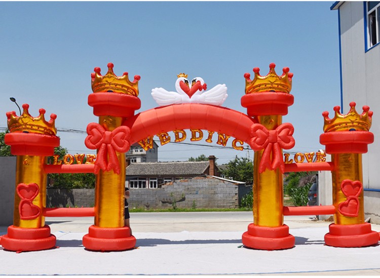 灵寿红色婚庆气模拱门